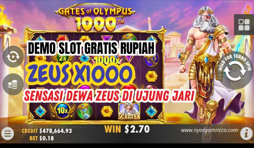 The Sensation of the God Zeus at Your Fingertips: FREE Zeus X1000 Rupiah Slot Demo!